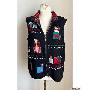 Design Original Studios Joy Christmas Sweater Vest Holiday XL